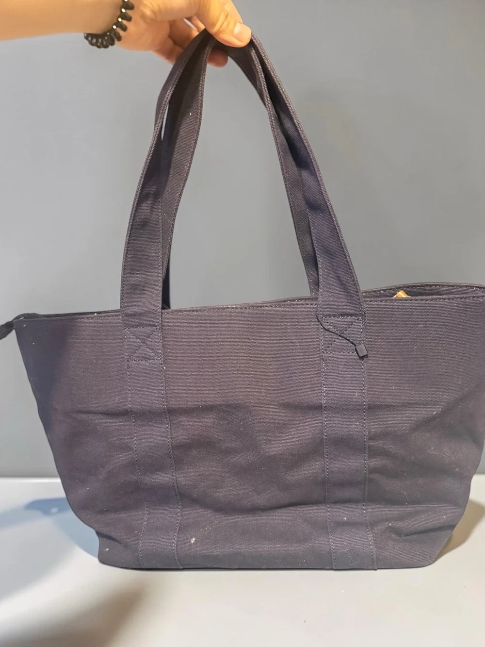 Tommy Hilfiger Navy Canvas Tote.